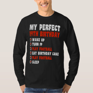 T-shirt 19 ans Mon parfait 19e anniversaire Football 19e