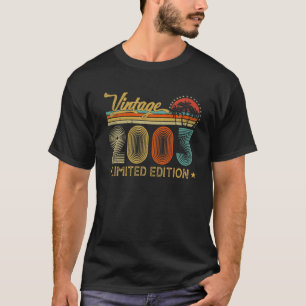 T-shirt 19 Ans Vintage 2003 19E Anniversaire Limité Ed