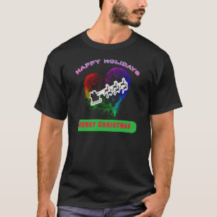T-shirt 19.Ho Ho Ho Père Noël petit aide joyeuse Noël