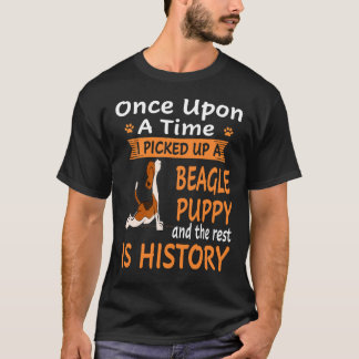 T-shirt 19 Il était une fois un chiot Beagle