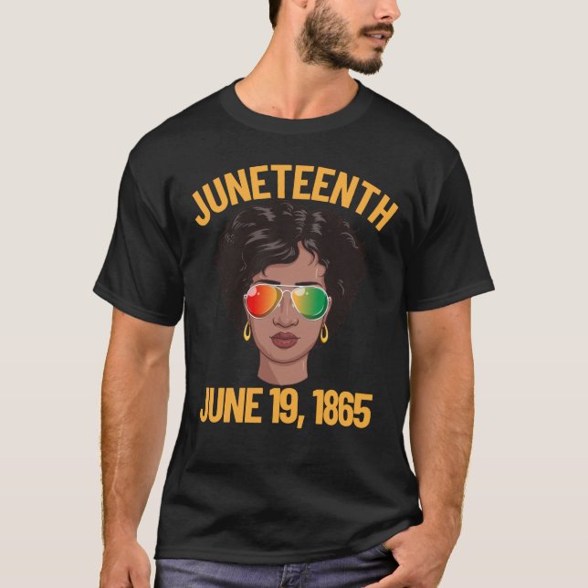 T-shirt 19 juin 1865, 19e Junte des femmes noires (Devant)