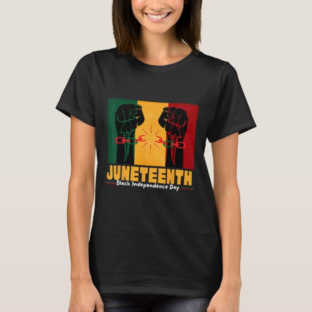 T-shirt 19 juin 1865 Fête de l'Indépendance des Noirs (Devant)