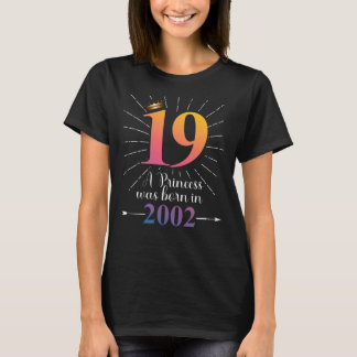 T-shirt 19e anniversaire Cadeau 19 ans