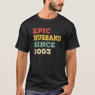 T-shirt 19e anniversaire de mariage pour lui épique mari s