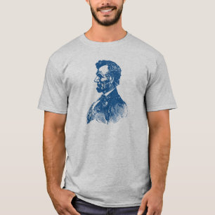 T-shirt 19e C. Abe Lincoln, bleu