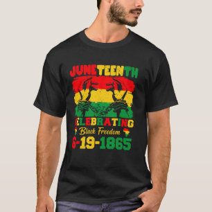T-shirt 19e juin célébrant la liberté des Noirs 6-19-1865
