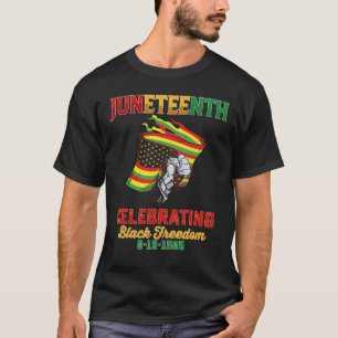 T-shirt 19e juin célébrant la liberté noire 6 19 1865