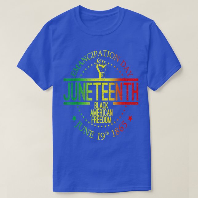 T-shirt 19ème Histoire noire 19 juin Afro-Américain (Design devant)