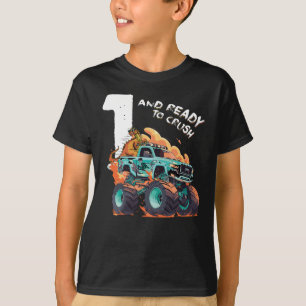 T-shirt 1 an et prêt à se broyer - 1er anniversaire garçon