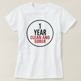 T-shirt 1 an propre et de sobre