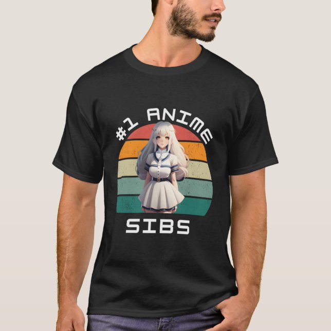 T-shirt 1 Anime Sibs Ga Kawaii Belle (Devant)