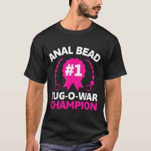 T-shirt #1 Bouton à perles O Champion de guerre Drôle Amus
