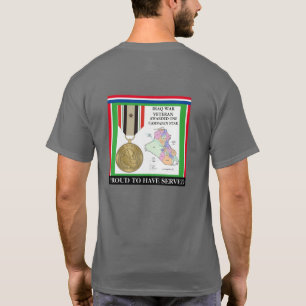 T-SHIRT 1 ÉTOILE DE CAMPAGNE VÉTÉRAN DE GUERRE IRAK