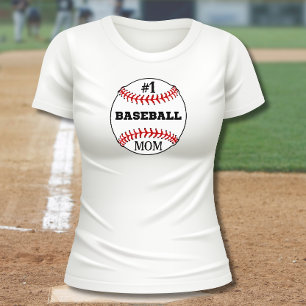 T-shirt #1 Maman de baseball