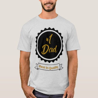 T-shirt #1 Papa en qualité - chemise