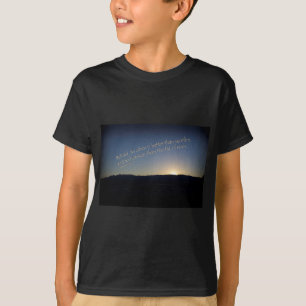 T-shirt 1 Samuel 15:22 Coucher de soleil Bordure noire