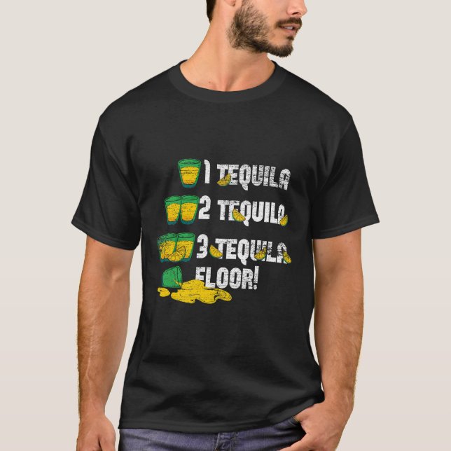 T-shirt 1 Tequila 2 Tequila 3 Tequila Étage (Devant)