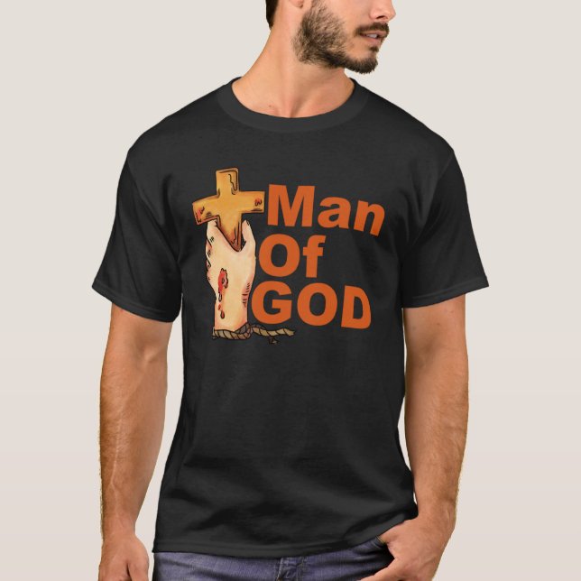 T-shirt 1 Timothy 611 16 Man Of God Bible Verse Christian  (Devant)