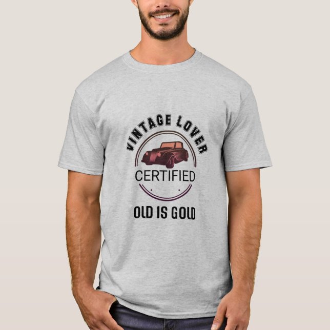 T-shirt 1.voiture amateur vintage (Devant)