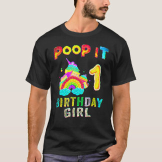 T-shirt 1e Fidget Pop It Anniversaire Fille Party Un 1 an