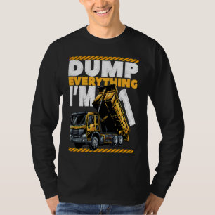 T-shirt 1er Anniversaire Construction Camion Truck Dump To