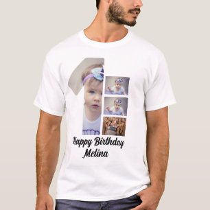 T-shirt 1er anniversaire du bébé personnalisé 4 Photo coll
