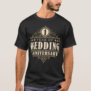 T-shirt 1er anniversaire Mariage (mari)