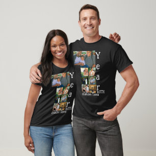 T-shirt 1er anniversaire mariage personnalisé 7 photo coll