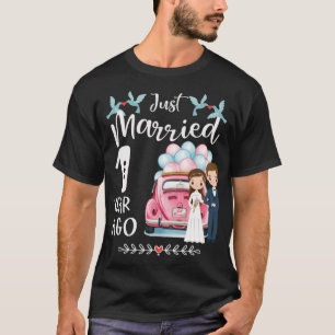 T-shirt 1er Anniversaire - Marié il y a 1 an