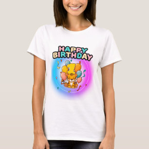 T-shirt 1er anniversaire tigre Fête d'anniversaire pour en