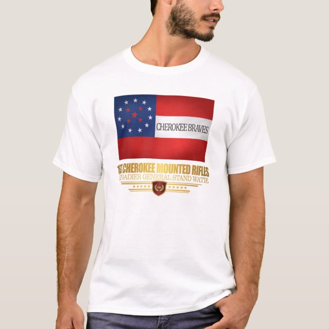 T-shirt 1er Cherokee Mounted Rifles (Devant)