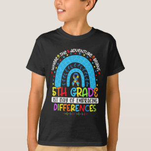 T-shirt 1er jour d'acceptation des différences 5e année d'
