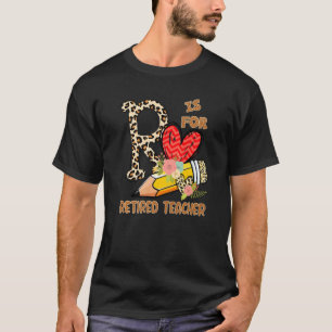 T-shirt 1er Jour De L'École Professeur Retraité Fleurs Léo