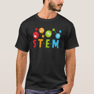 T-shirt 1er jour d'école enseignant STEM garçons filles en