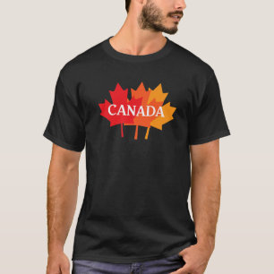 T-shirt 1Er Juillet Fête du Canada Drôle Maple Leaf drapea
