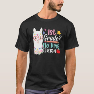T-shirt 1ère Année No Prob Llama Enseignante Filles Premie