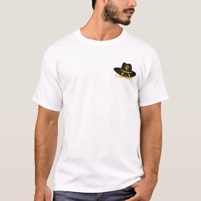 T-shirt 1ère cavalerie air grill patch casquette vet iraq  (Devant)