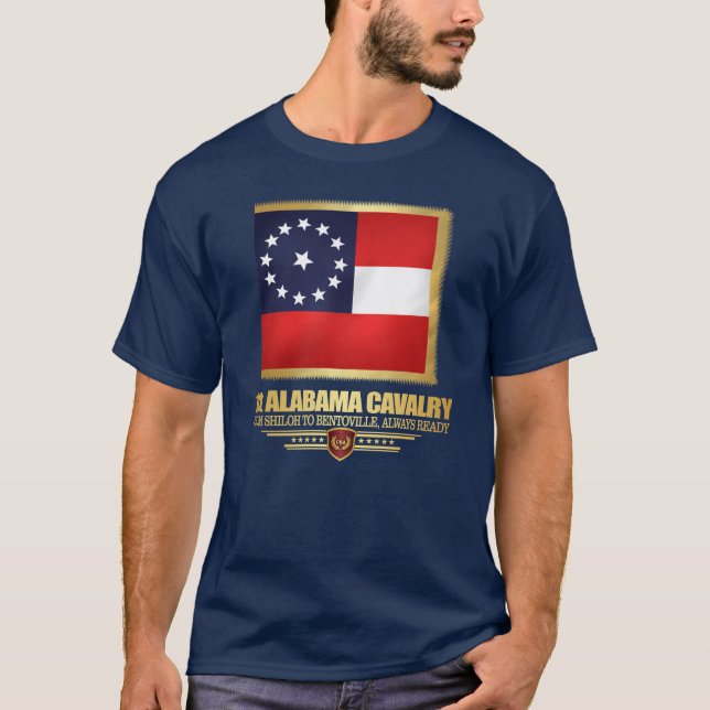 T-shirt 1ère cavalerie d'Alabama (Devant)