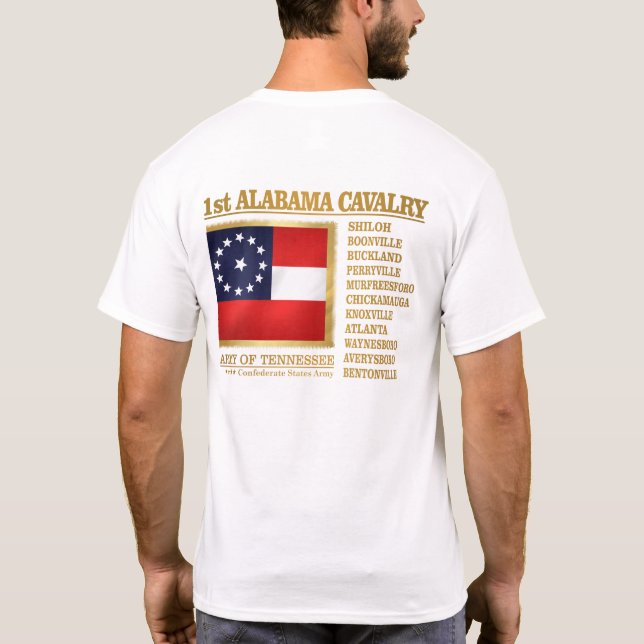 T-shirt 1ère cavalerie de l'Alabama (BA2) (Dos)