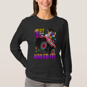 T-shirt 1ère classe clouée It Unicorn Monster Camion Gradu