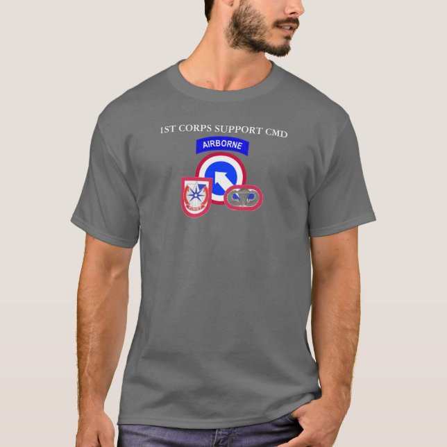 T-SHIRT 1ÈRE COMMANDE DE SUPPORT CORPS  (Devant)