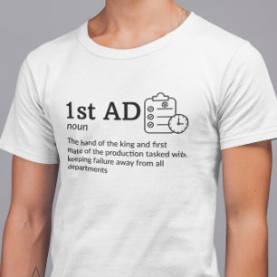 T-shirt 1ère définition AD Mode foncé - Film amusant
