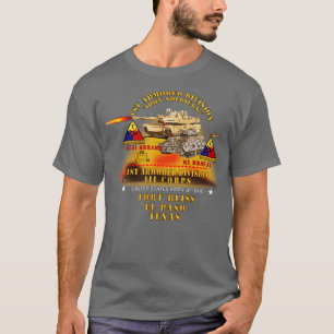 T-shirt 1ère division blindée Ft Bliss TX M1 M2 w Fire X