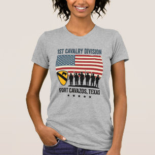 T-shirt 1ère Division de Cavalerie Fort Hood Vintage Sh Mi