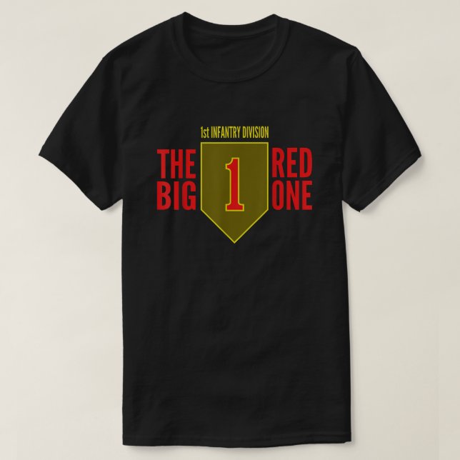 T-SHIRT 1ÈRE DIVISION D'INFANTERIE ARMÉE AMÉRICAINE (Design devant)