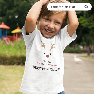 T-shirt 1ère fois Frère Claus White Famille Noël