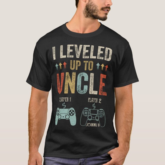 T-shirt 1ère fois oncle nouveau premier oncle de jeu de la (Devant)