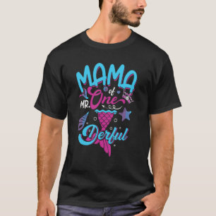 T-shirt 1ère maman d'anniversaire de Mr. One Derful Party 