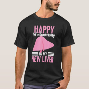 T-shirt 1ère survivante d'anniversaire de greffe de foie