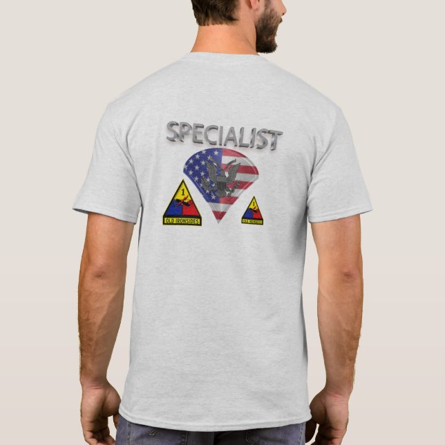 T-shirt 1re division blindée Spécialiste (Dos)